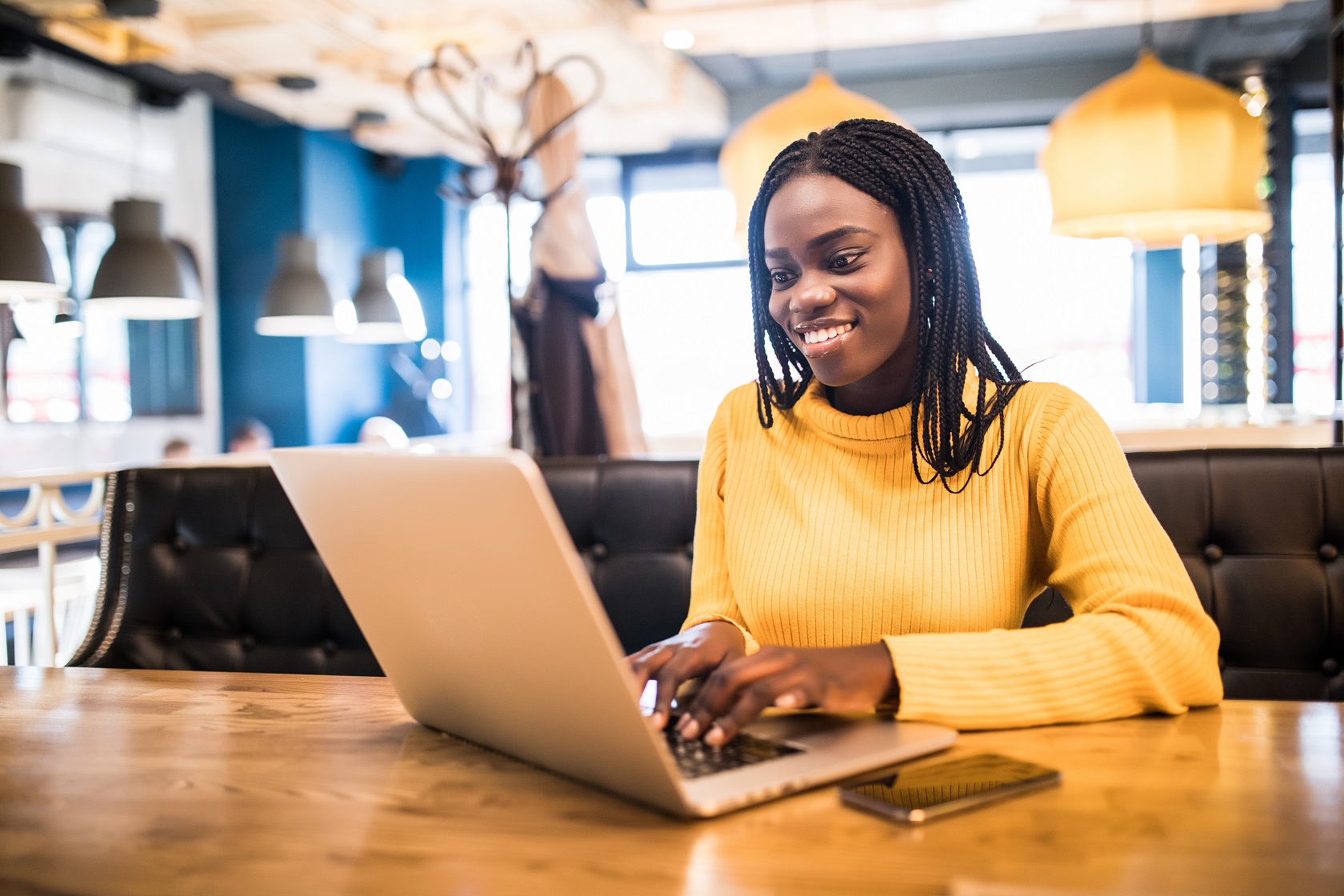 Woman on computer