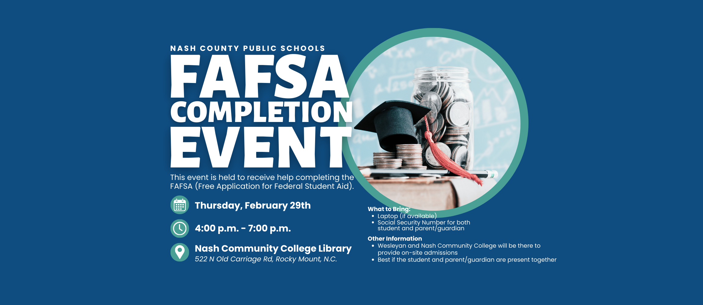 FAFSA completion event