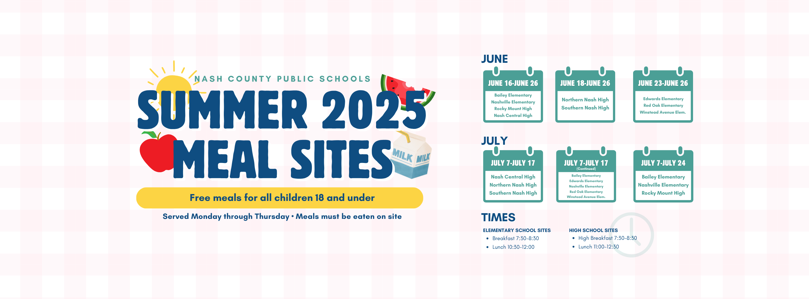 summer meal sites