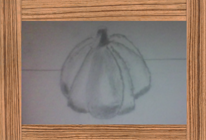 Artwork of a pumpkin