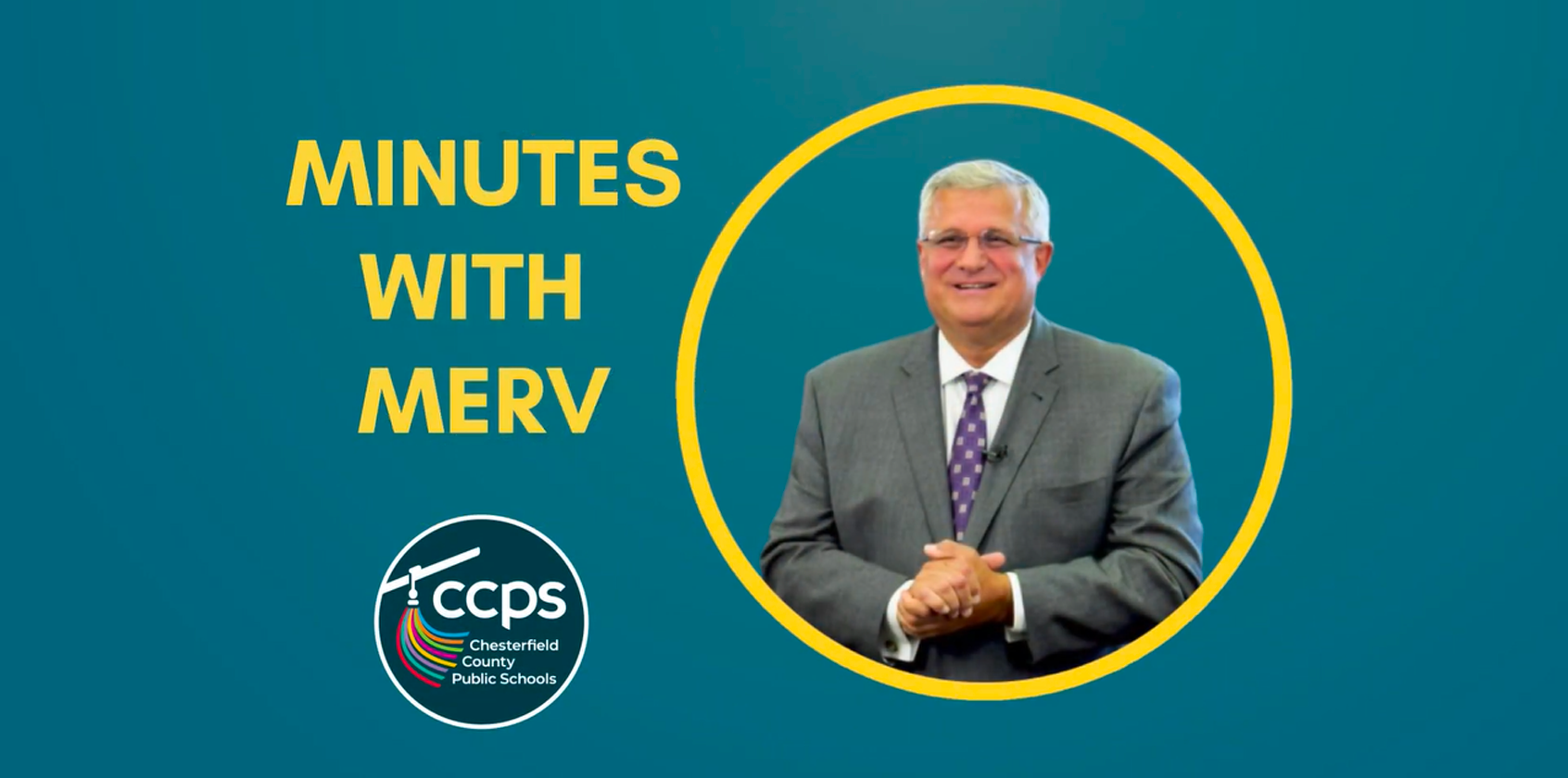 A headshot of Dr. Daugherty and text that says "Minutes with Merv"