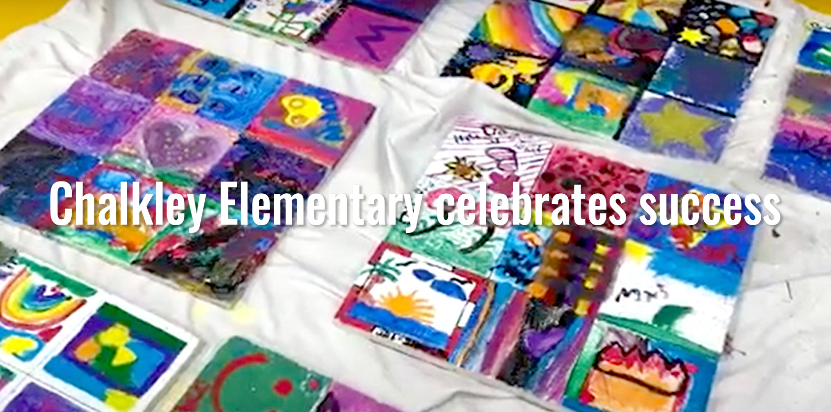 Examples of ceiling tile art