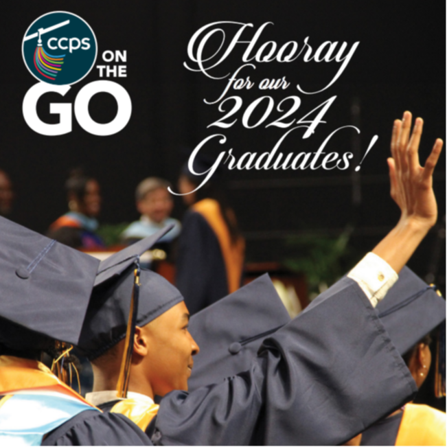 CCPS On the Go, Graduate waving