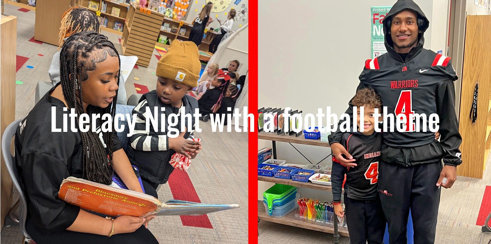 Parents with their student in split screen photo