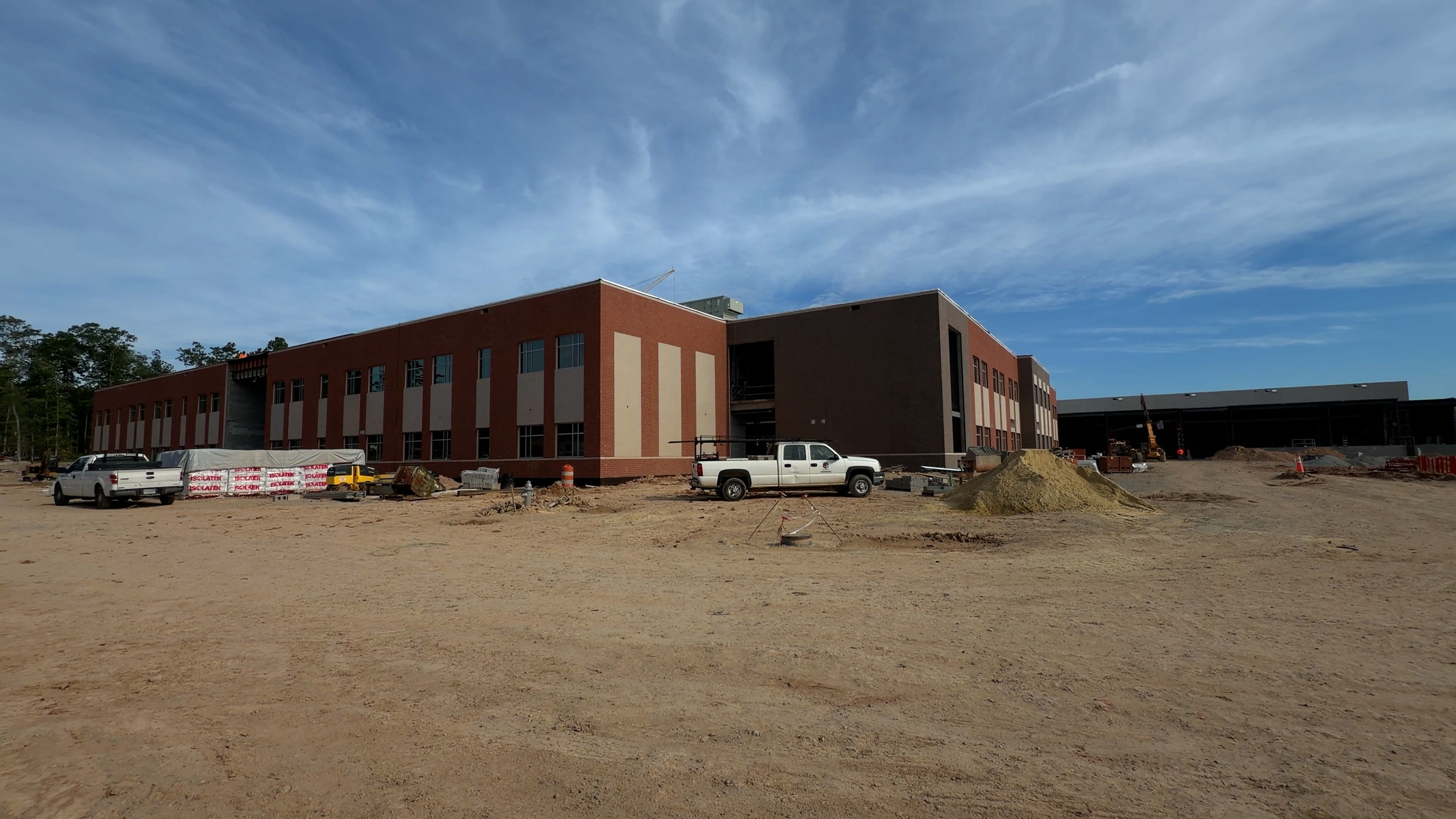 The West Ridge High construction site