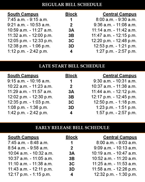 Bell Schedule Calendar Minooka Community High School District 111