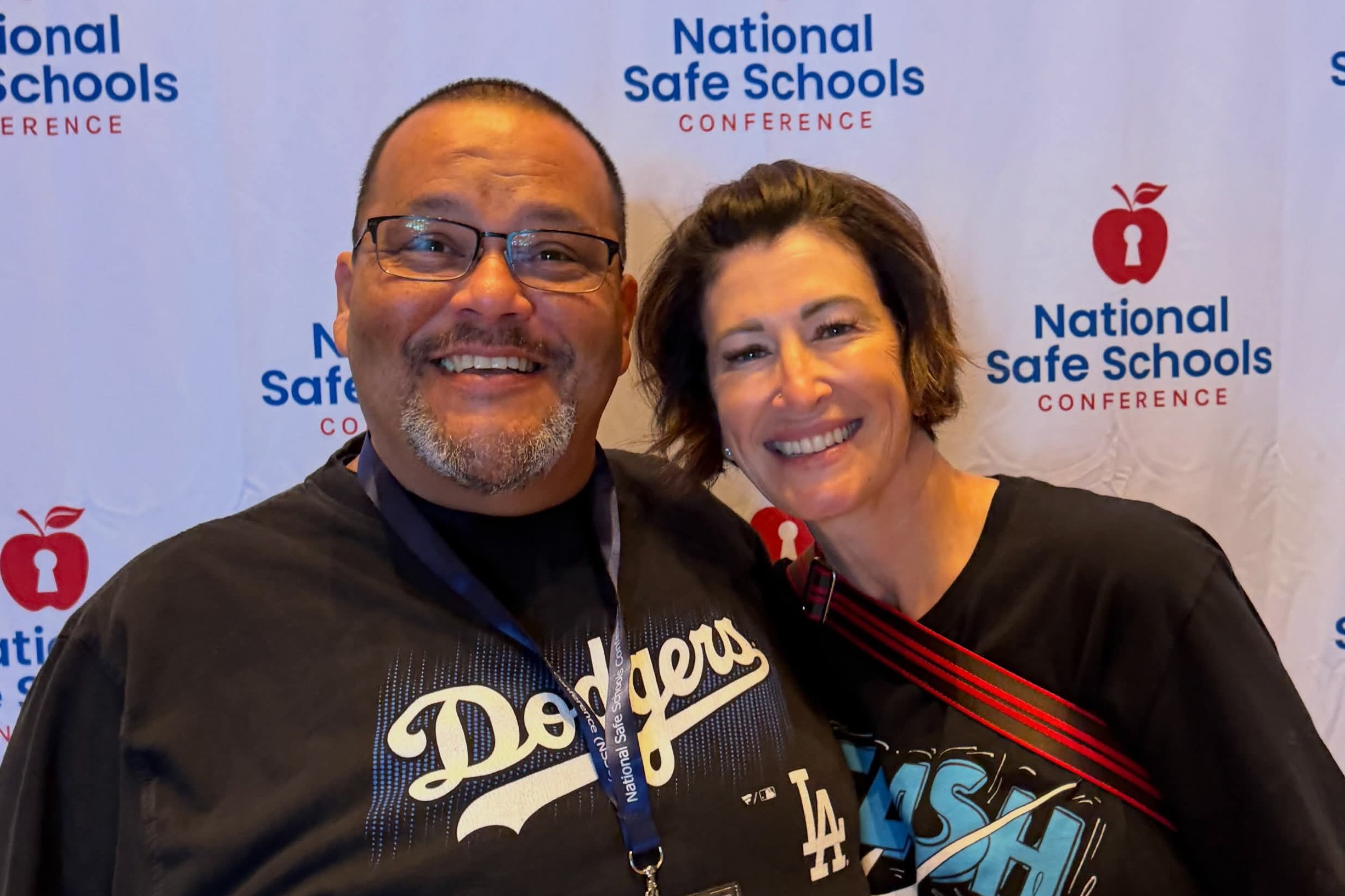Mr. Garza and Becky Wagner