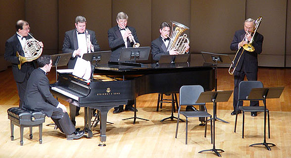 "Chicago Brass Quintet"  with Concert Pianist Bradley Haag. 
