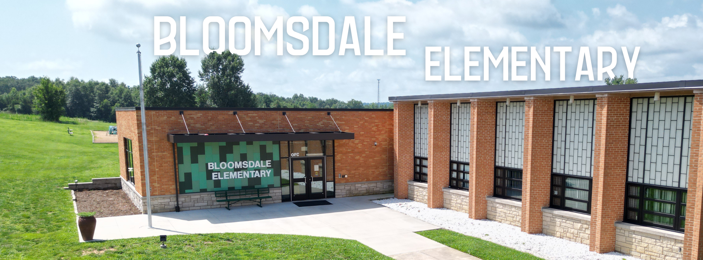 Entrance to Bloomsdale Elementary