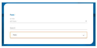 To make a one-type fee payment, go to the Dashboard and scroll down to the Fees card.