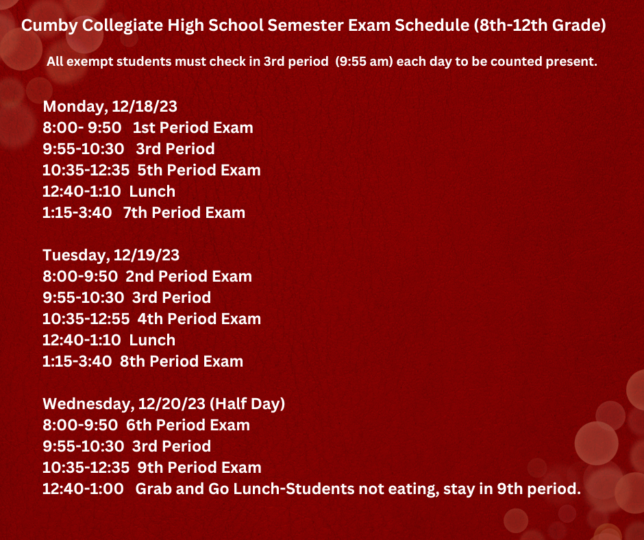 High School | Cumby Collegiate ISD