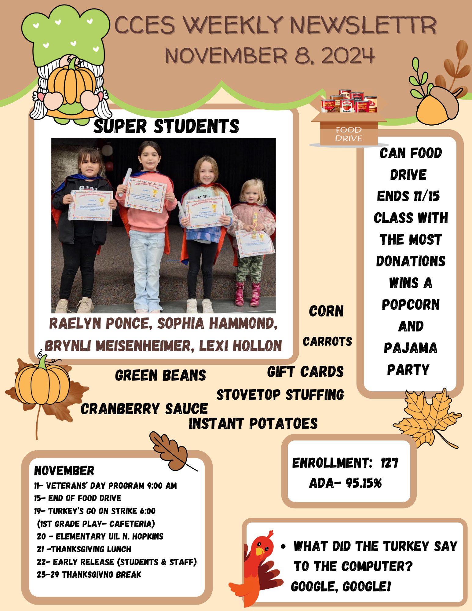 Elementary Weekly Newsletter 