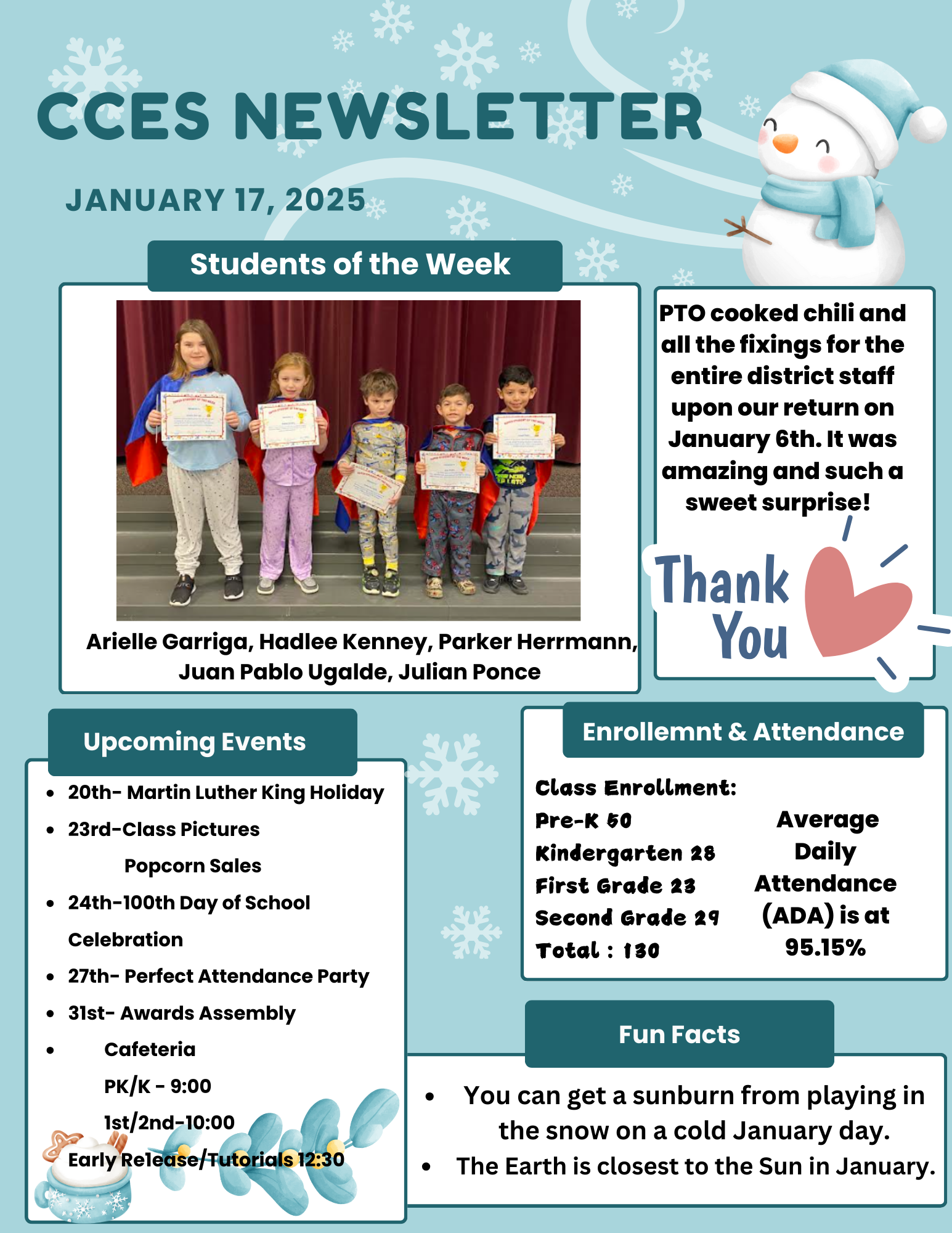 January Newsletter