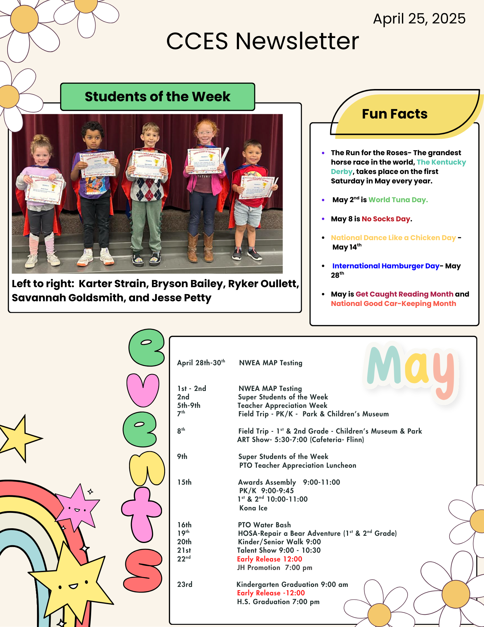 CCES Newletter April 25, 2025