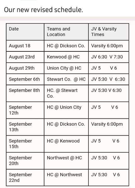 Schedule