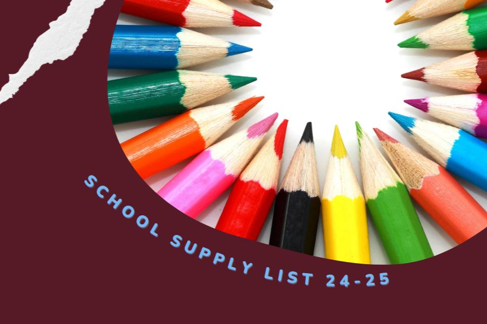 School Supply List 24-25