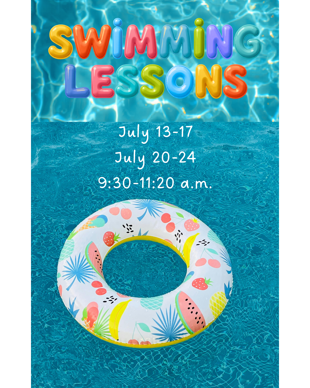 2026 Swimming Lessons