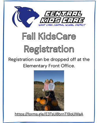 Fall KidsCare Registration is now open!