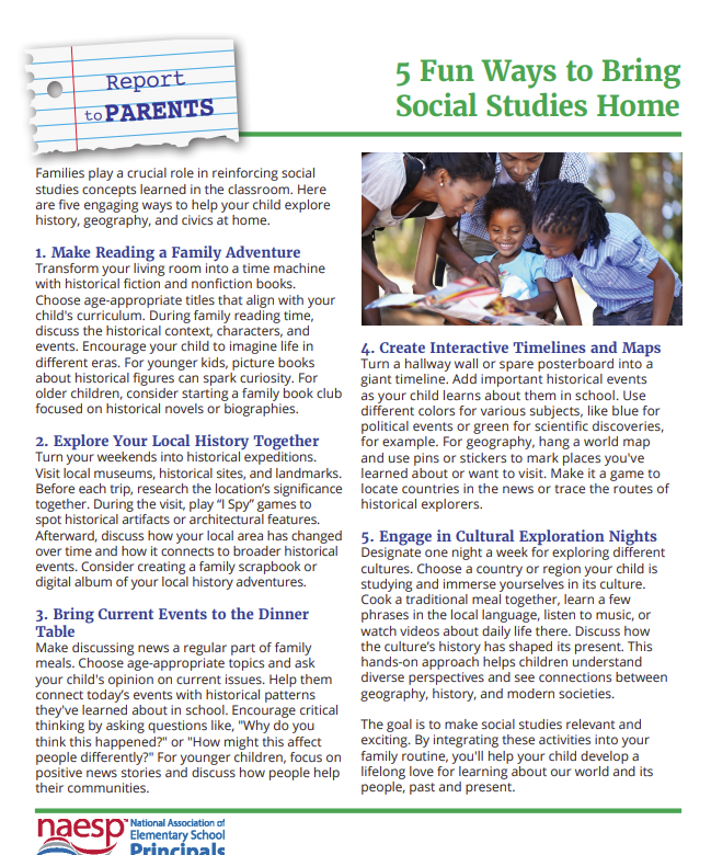 5 fun ways to bring Social Studies home