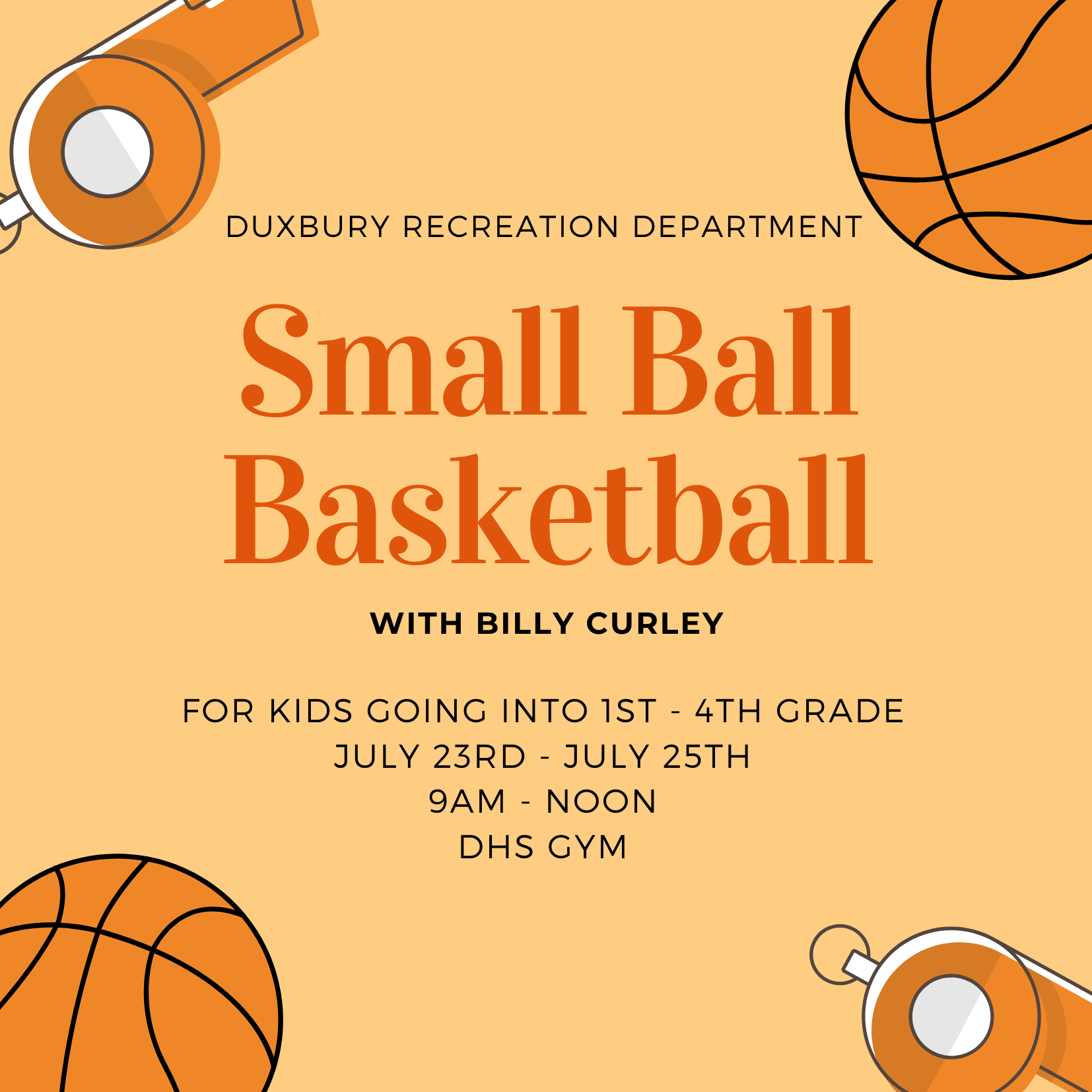 Small Ball Basketball at Dux Rec Center