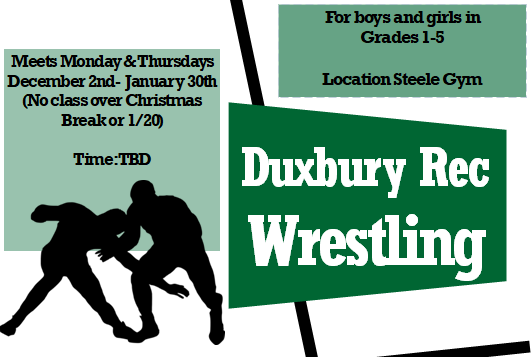 Duxbury Learn to Wrestle at Duxbury Recreation Department