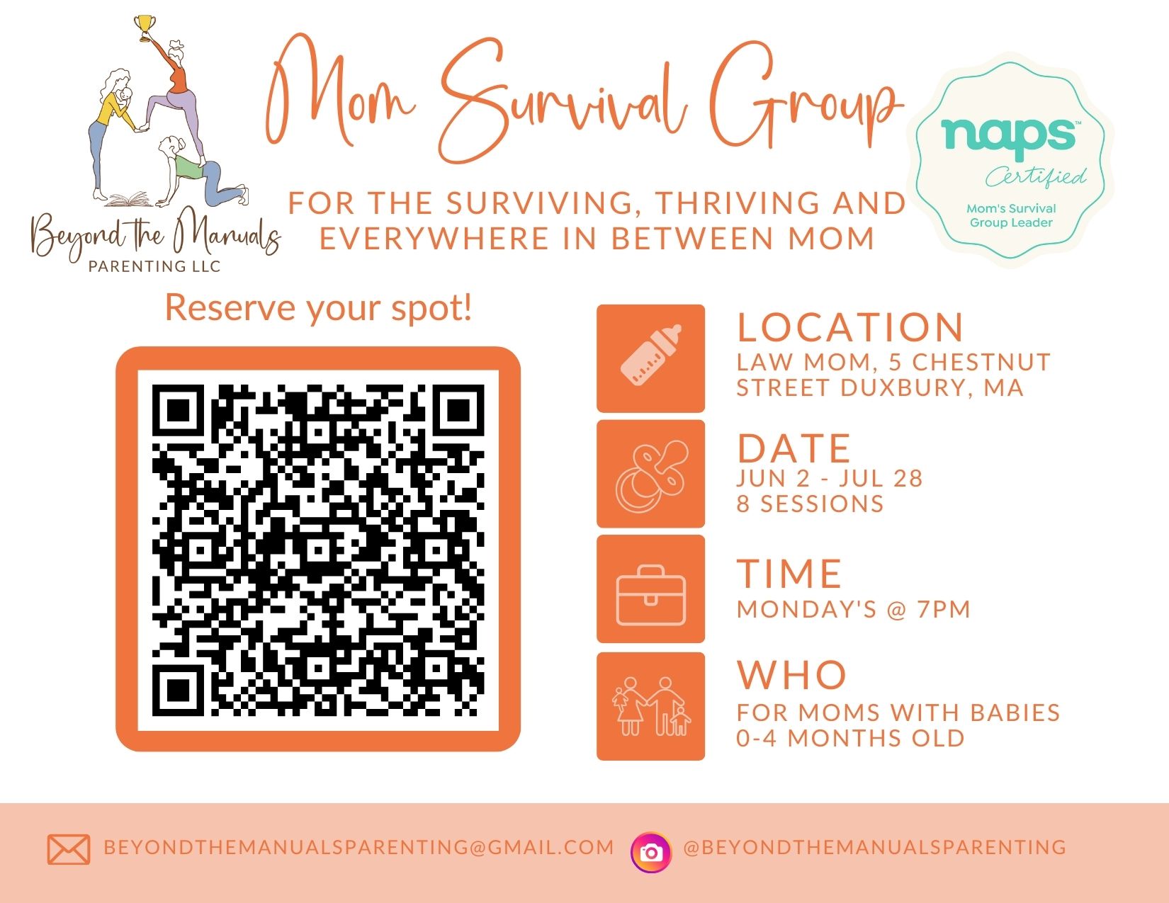 Mom Support Group Flyer