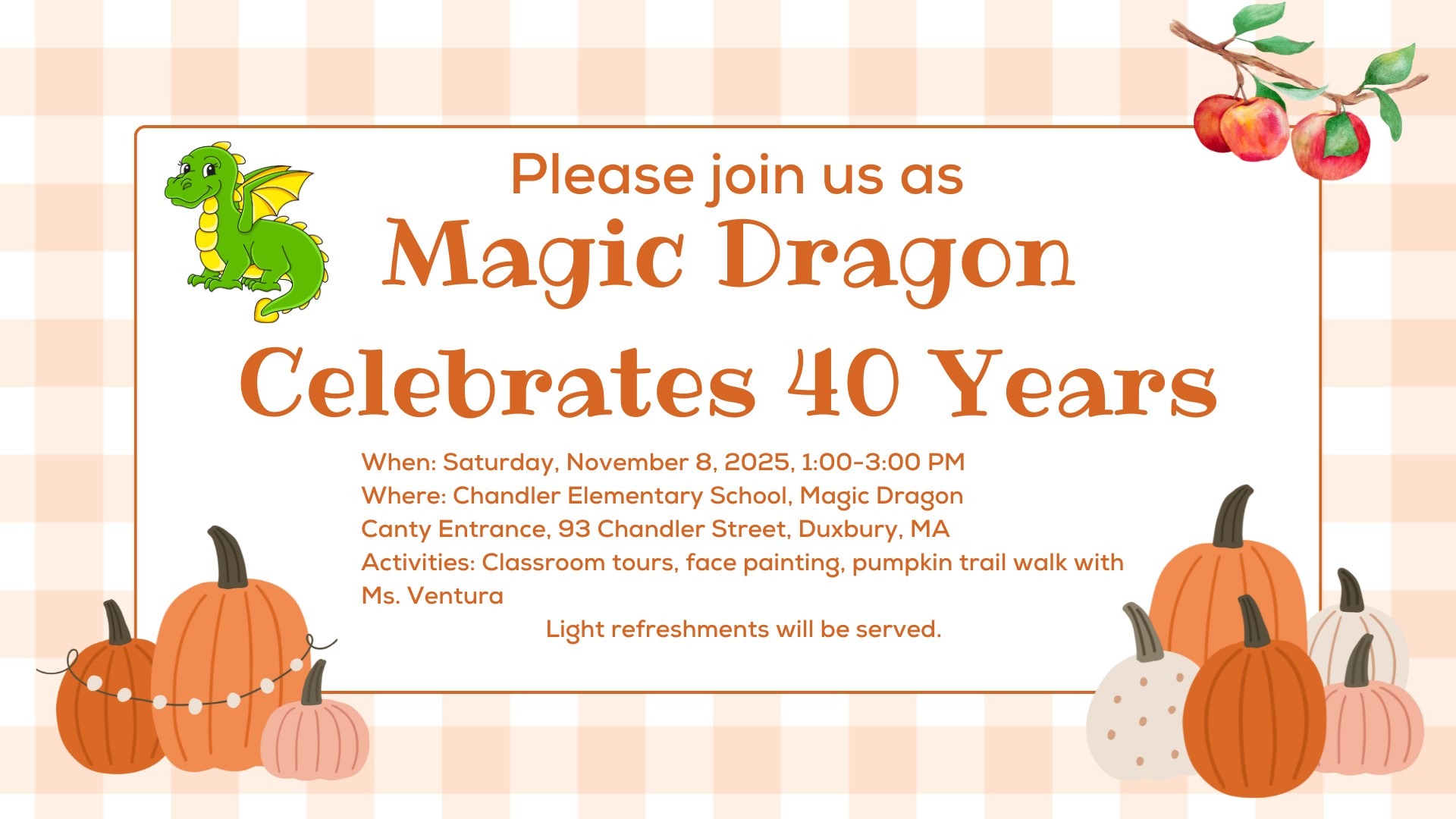 Anniversary flyer