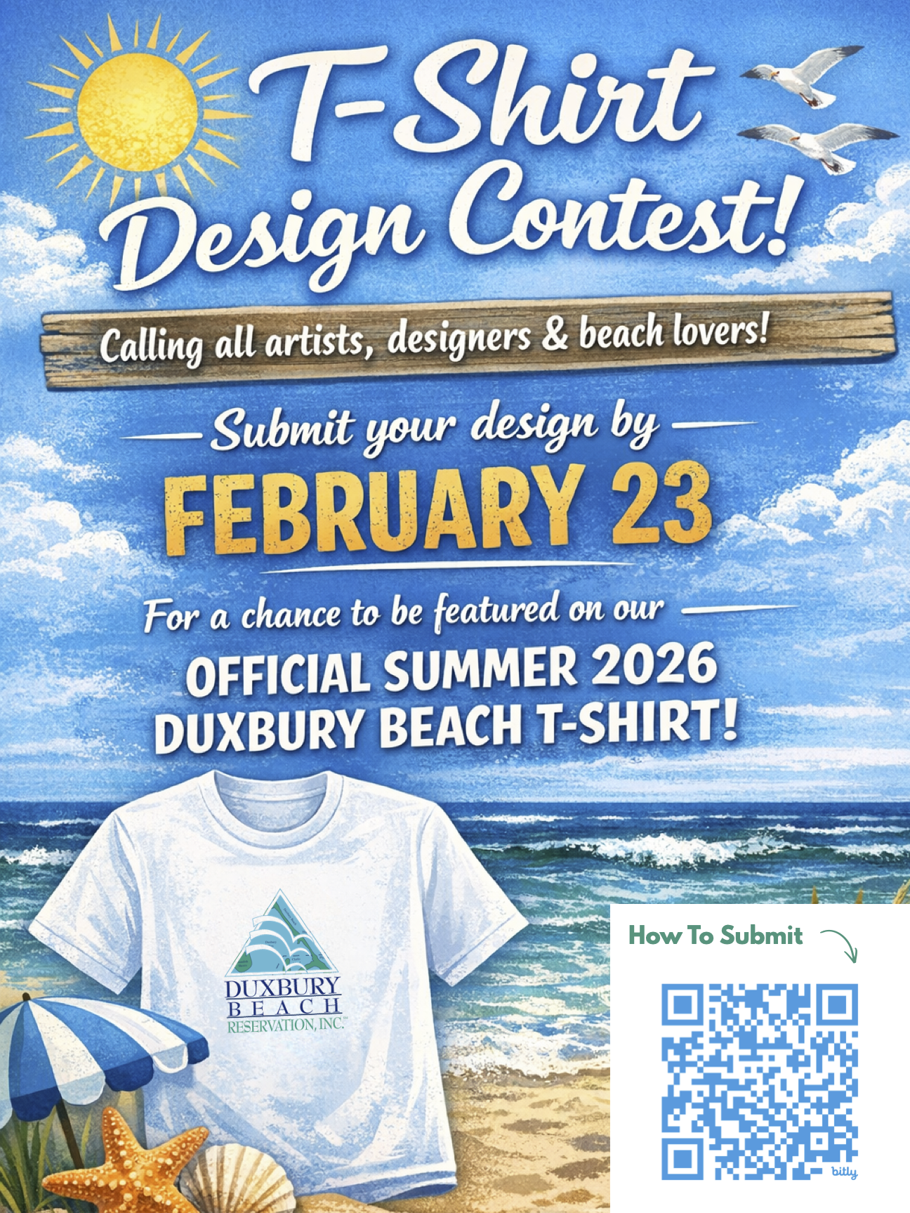 Duxbury Beach TShirt Contest