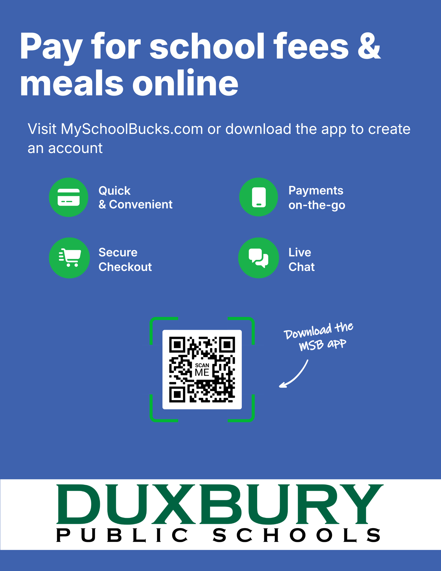 QR Code for MySchoolBucks