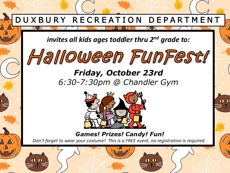 FREE event for kids toddler age to 2! Don't forget to wear your costume! Friday, October 23 from 6:30p-7:30p at the Chandler Elementary Gym