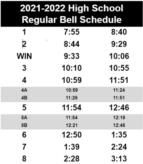Regular Bell Schedule