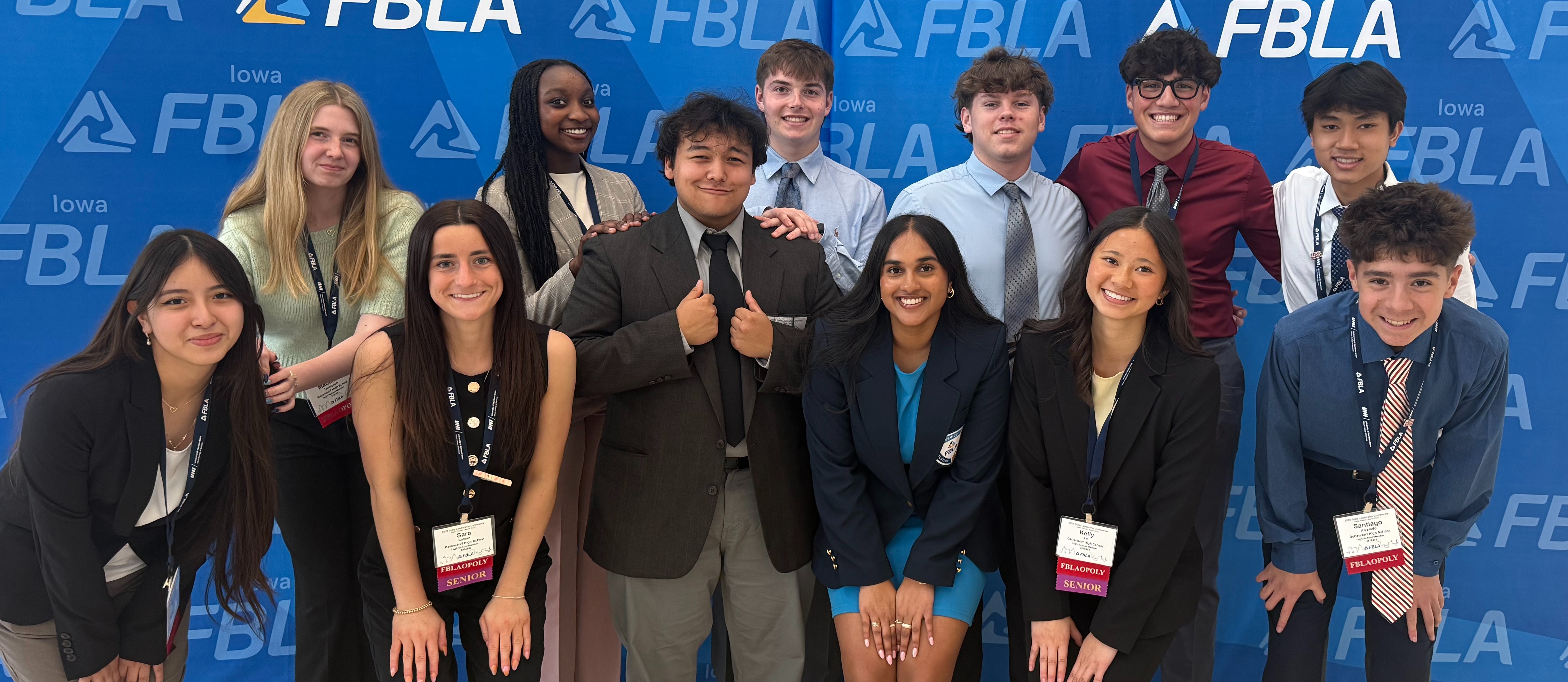 Future Business Leaders Association students pose for a picture at thier conference