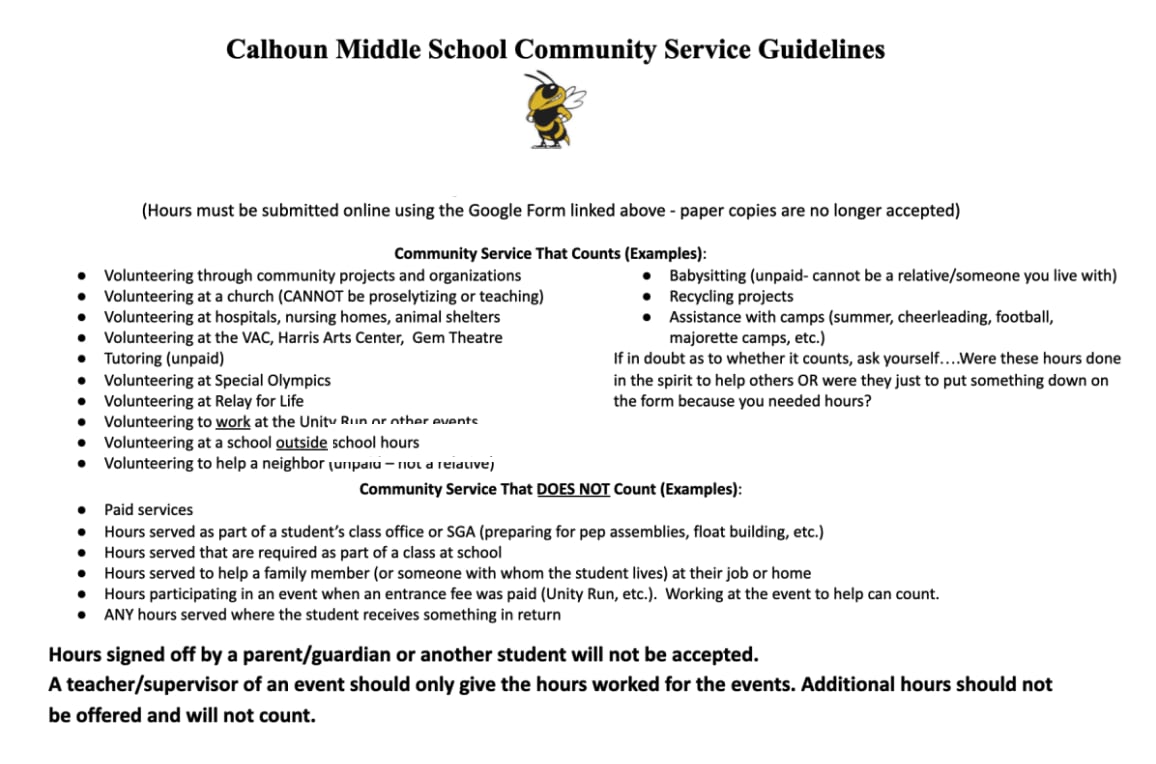 community-service-information-for-students-calhoun-middle-school