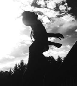 Student artwork - black and white photograph