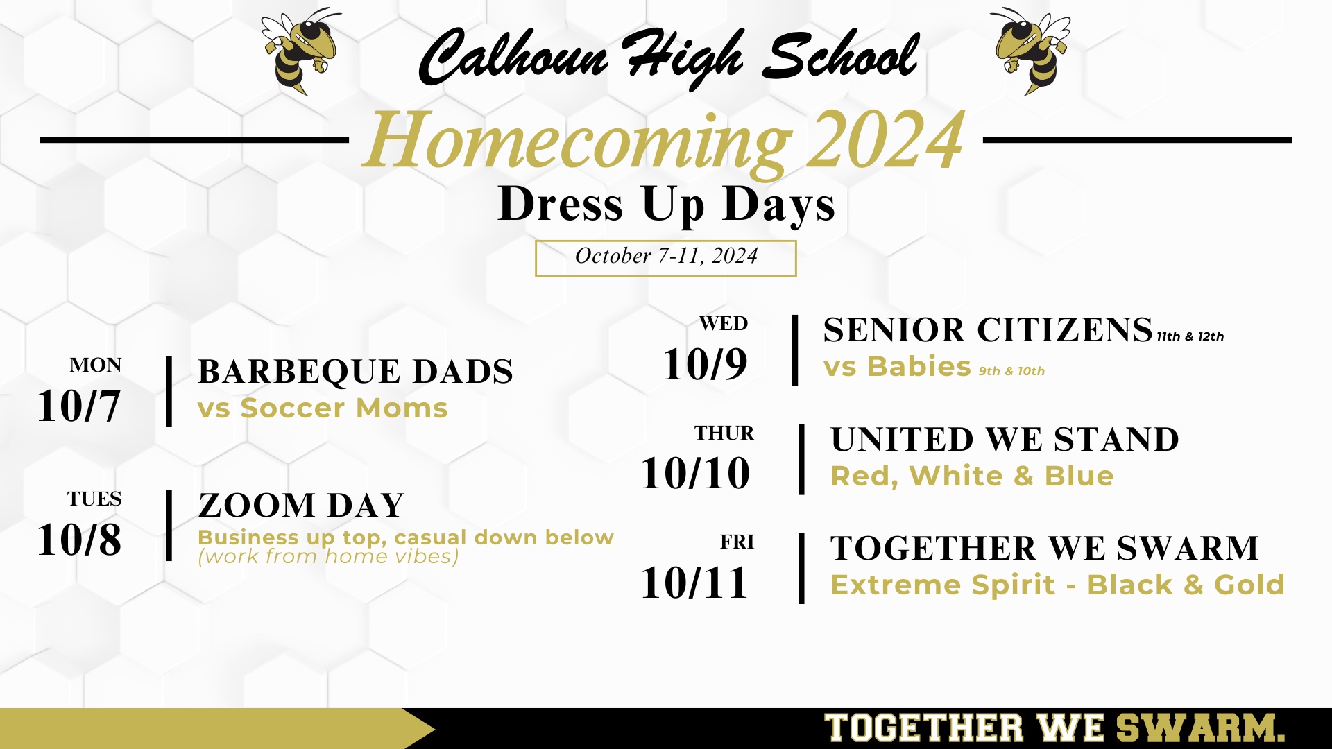 hoco dress up days