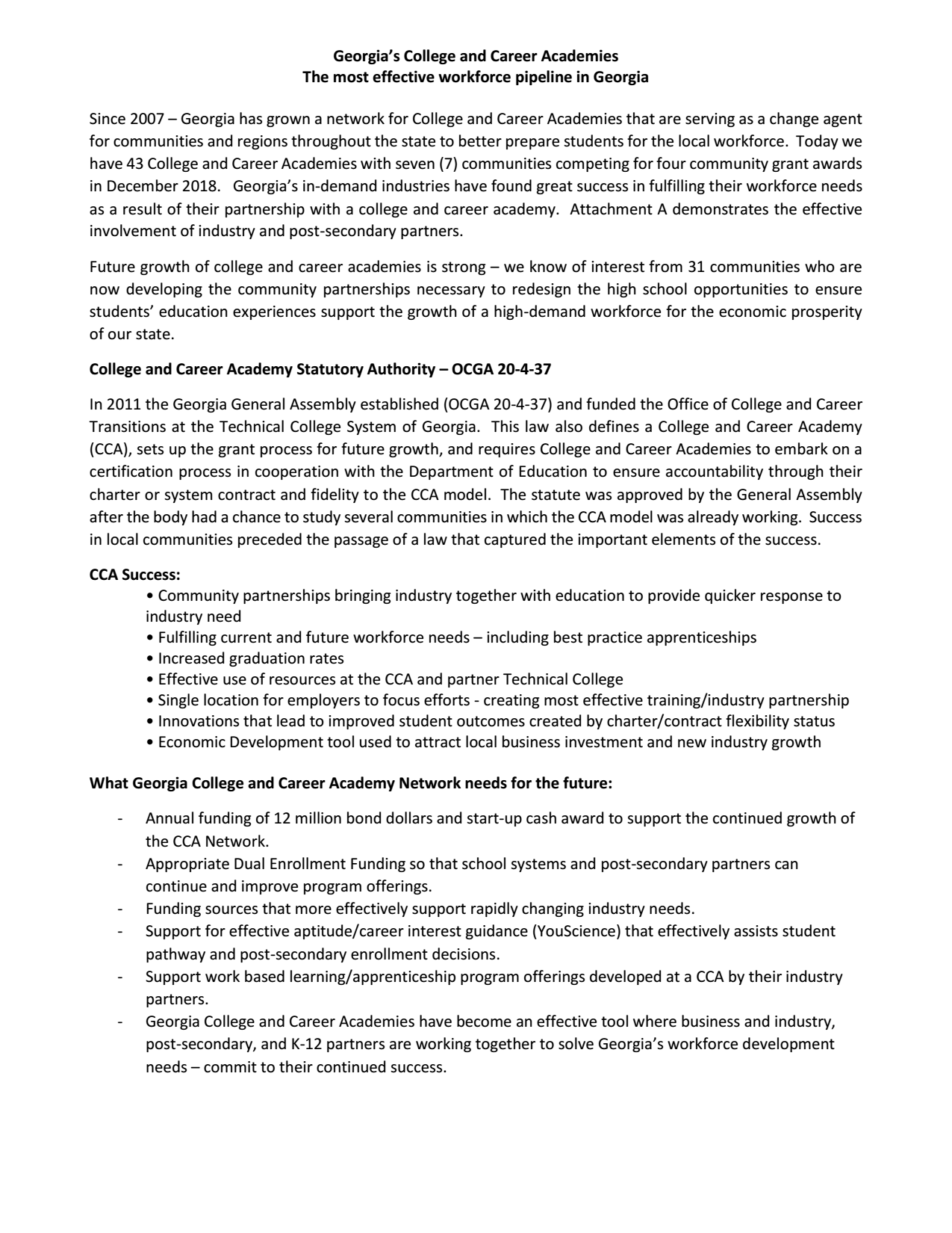GA CCA White Paper/Partners