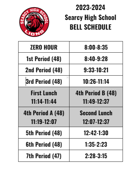 Zero Hour Schedule