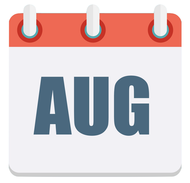 August calendar graphic 