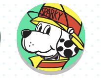 image shows Sparky the fire dog