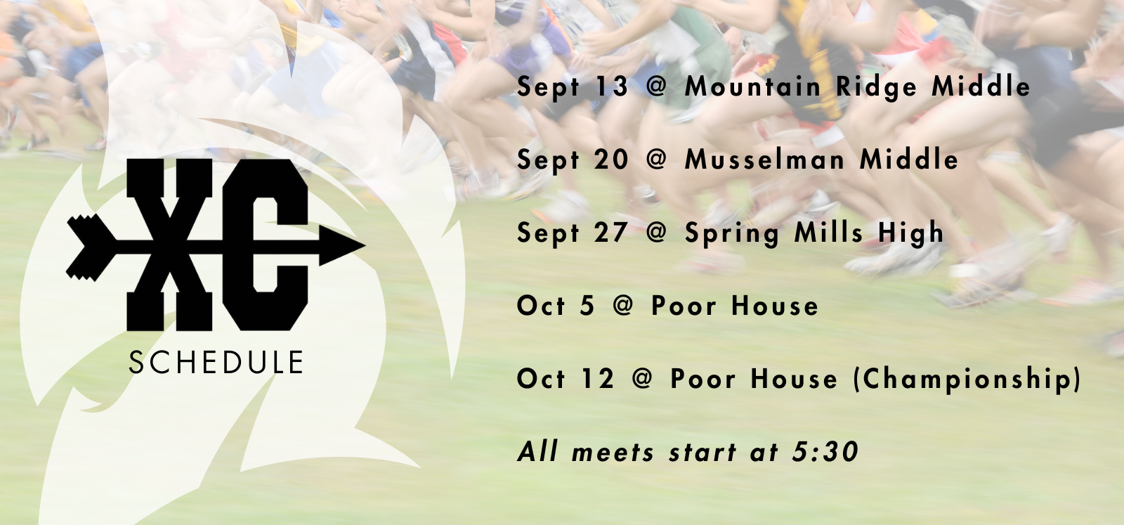Come support our Cross Country Teams!