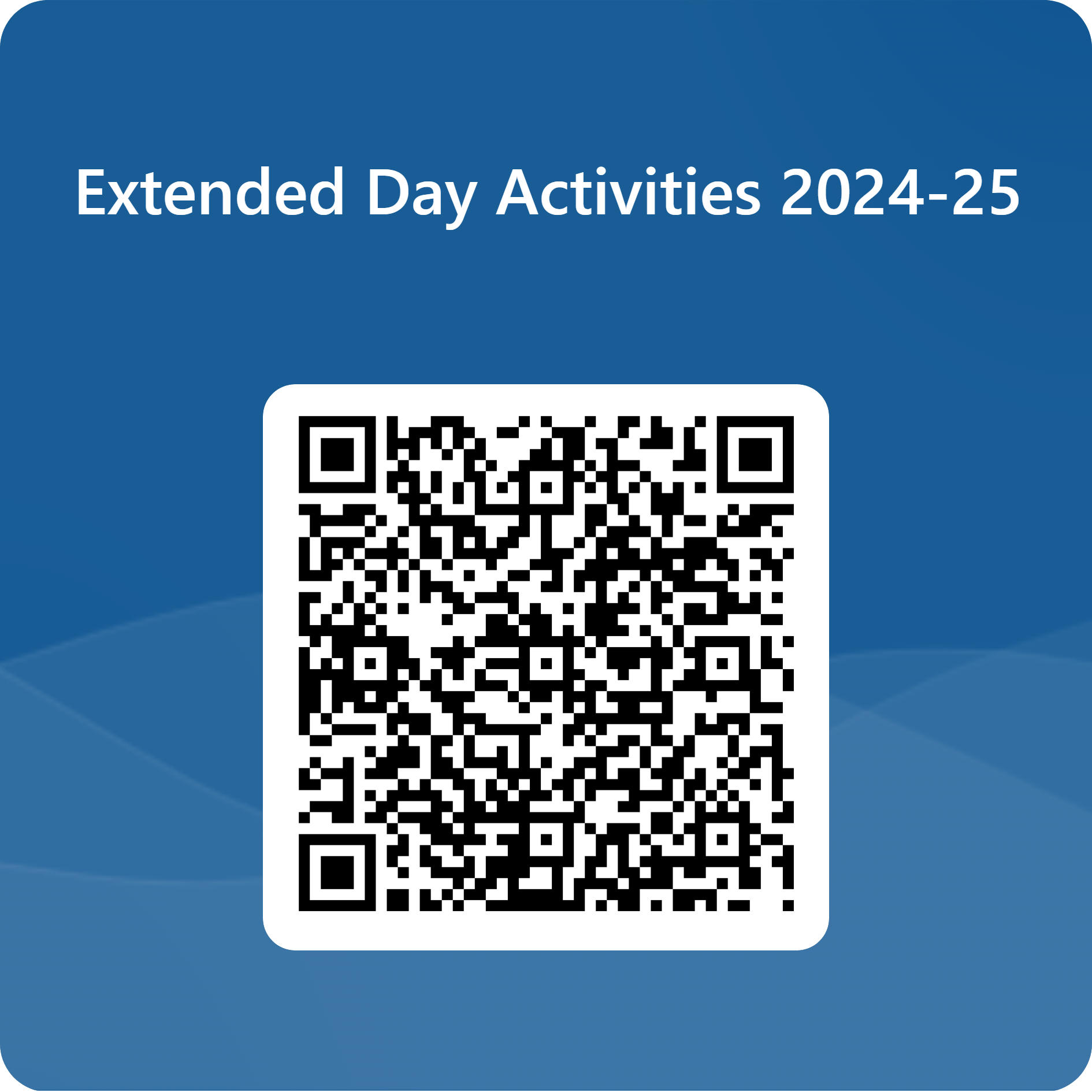 Extended Day Activities 2024-2025