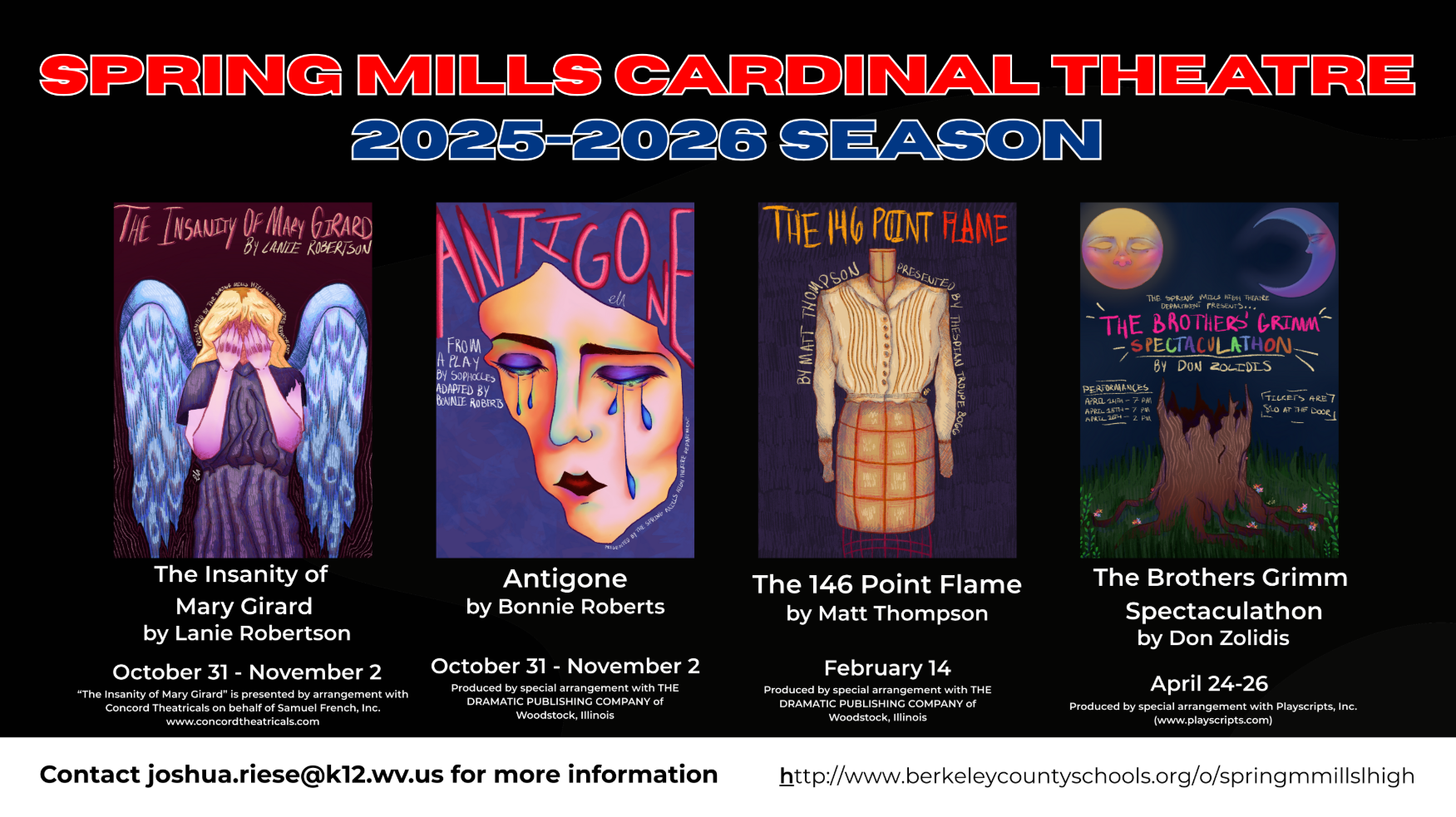SMHS Cardinal Theatre Season Lineup