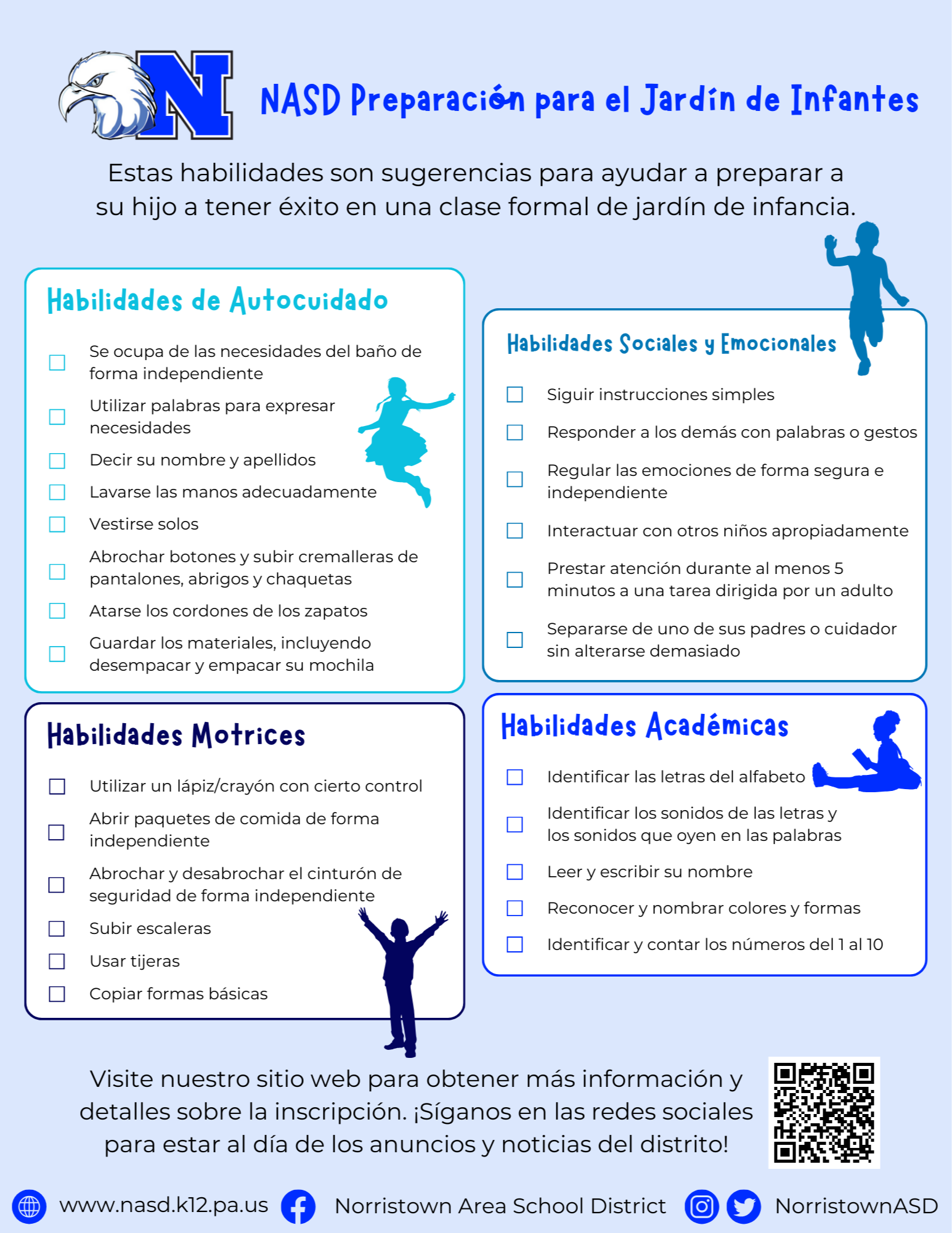 Kindergarten Readiness List - Spanish