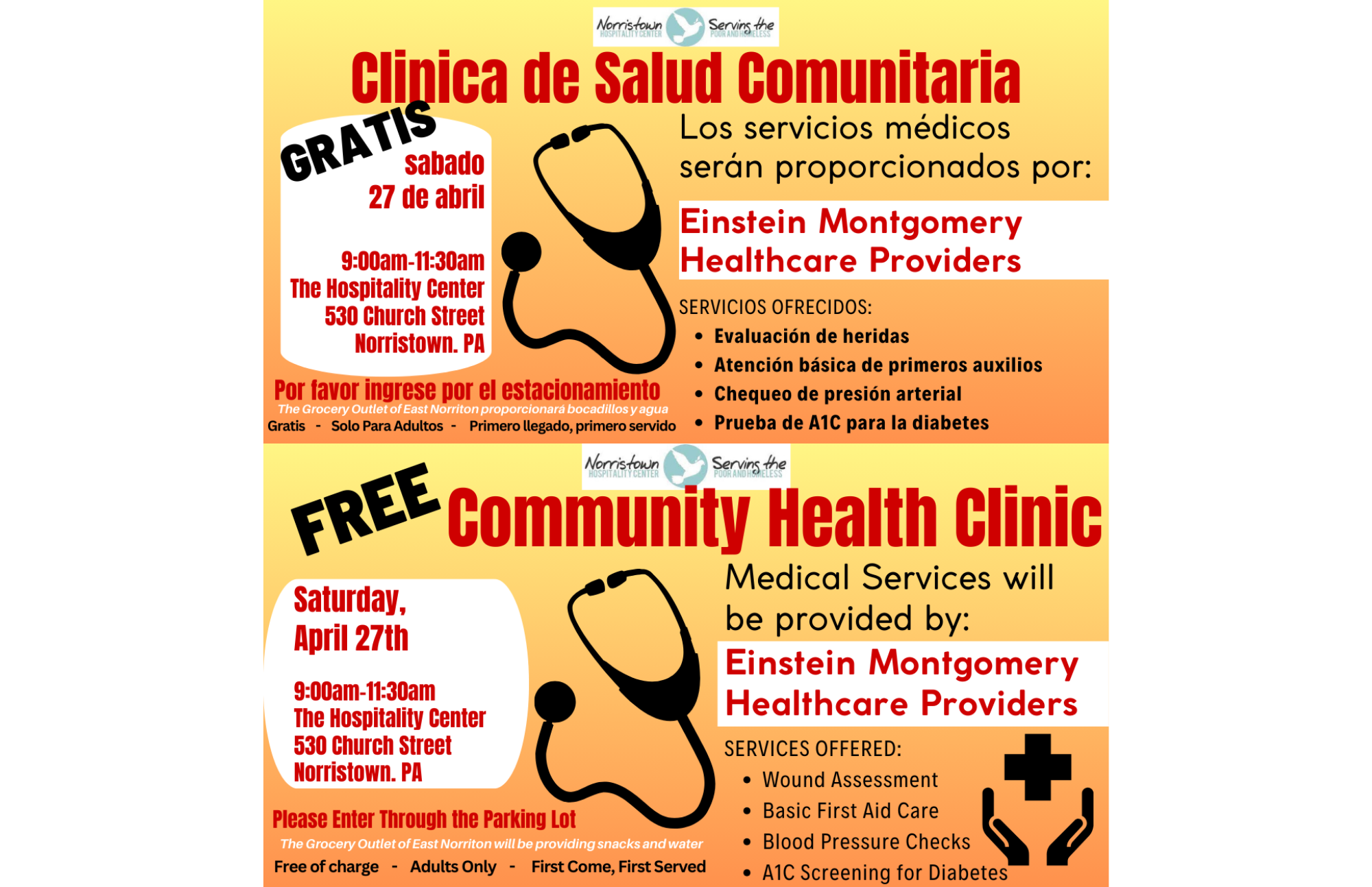 Community Health Clinic Flyer