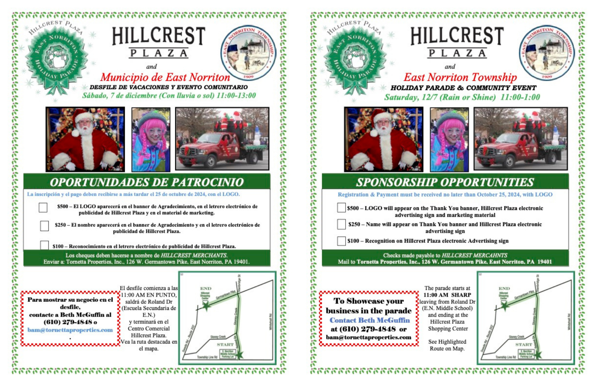 Hillcrest parade flyer