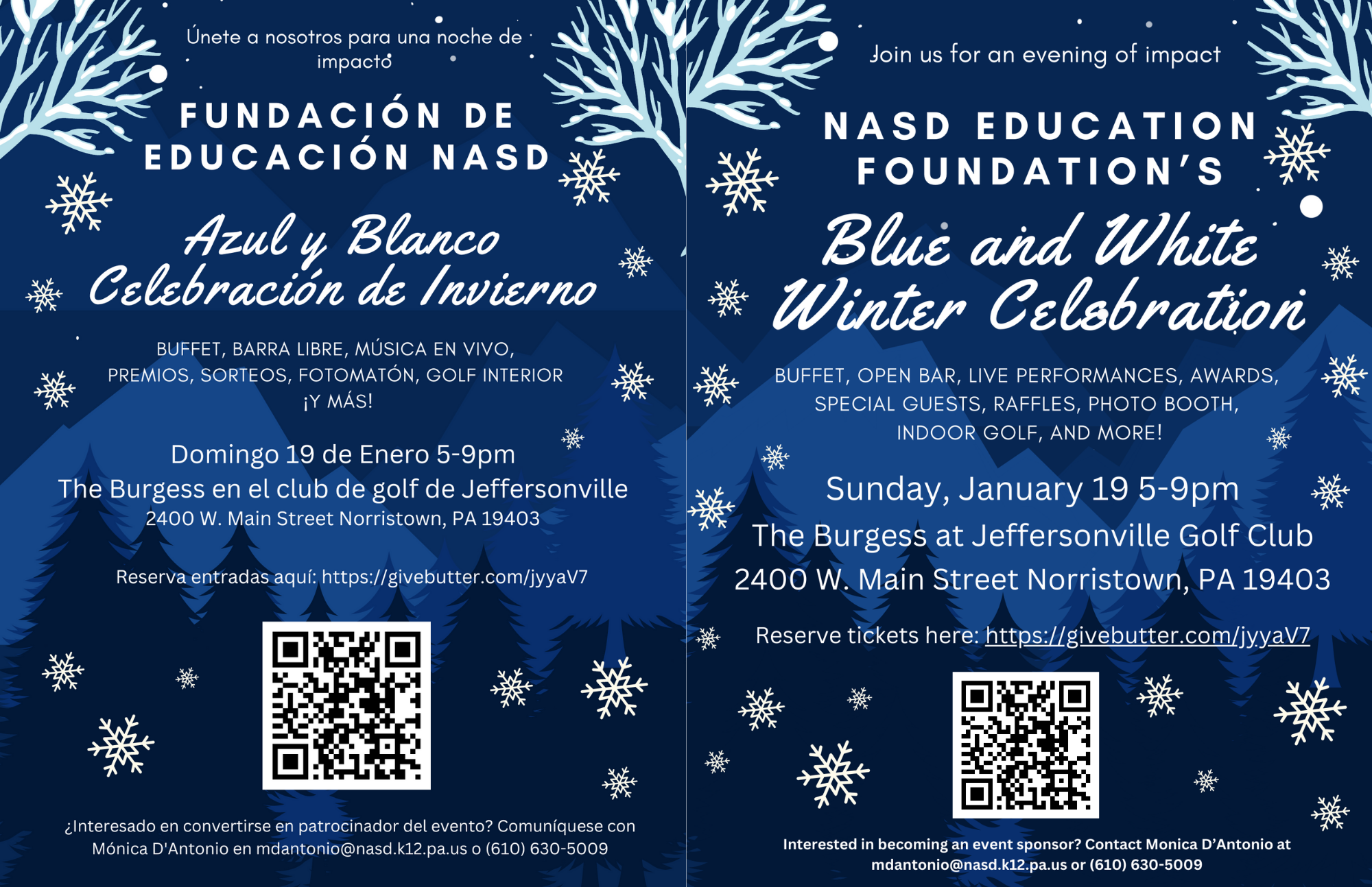 Winter celebration flyer