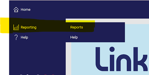 LinkIt portal navigation menu.