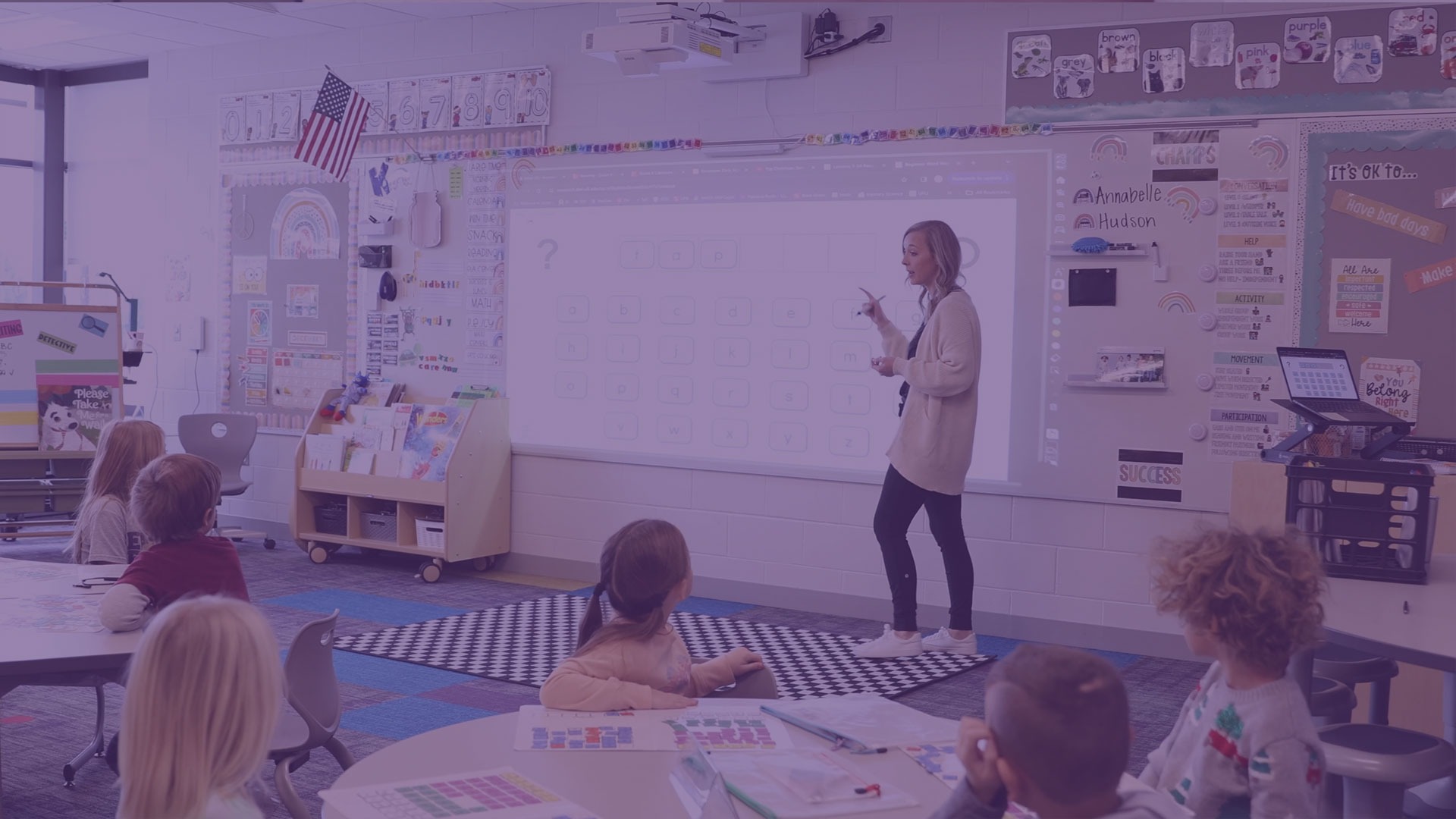 teacher in classroom