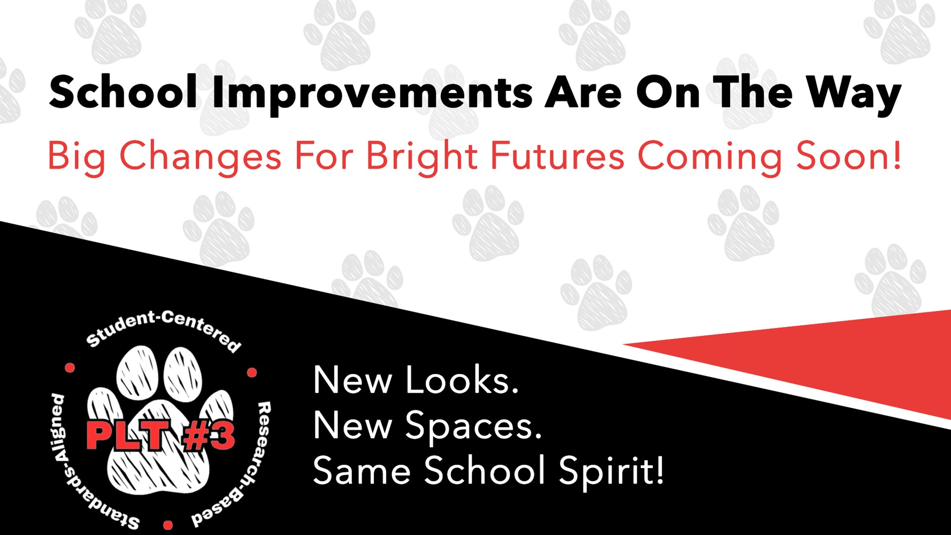 Facilities Changes Soon