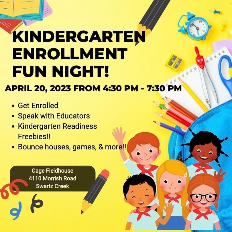 Kindergarten Registration | Swartz Creek Community Schools